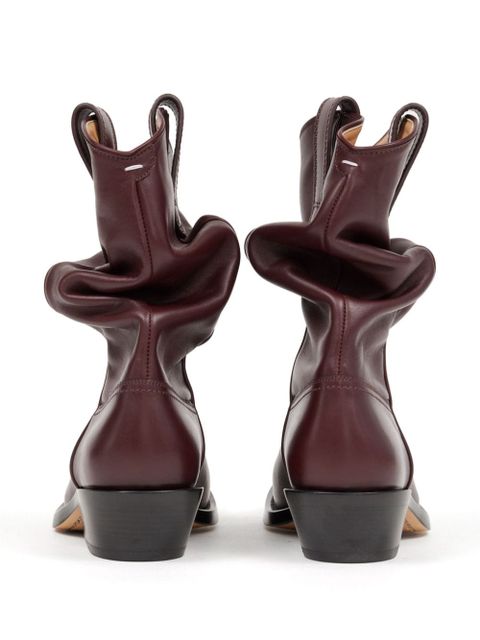 Maison Margiela Tabi Western 55mm leather boots - Red - zdjęcie produktu nr 2