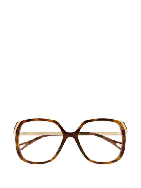 Chloé Eyewear square-frame glasses - Brown - zdjęcie produktu nr 1