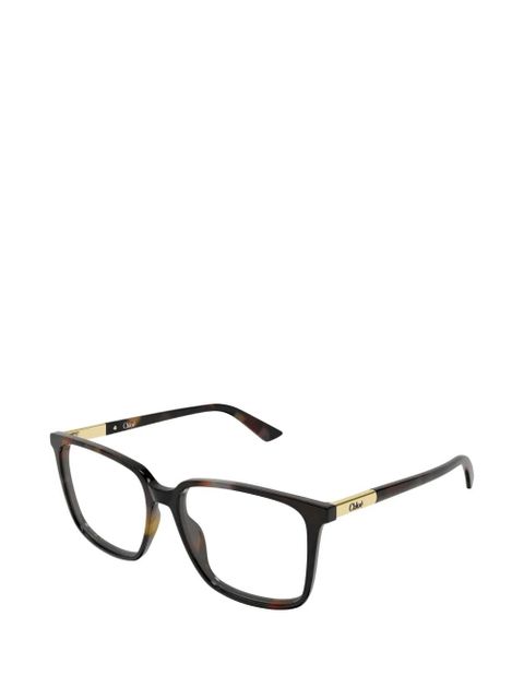 Chloé Eyewear geometric glasses - Brown - zdjęcie produktu nr 2