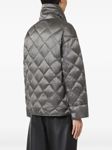 Max Mara boxy-fit quilted jacket - Grey