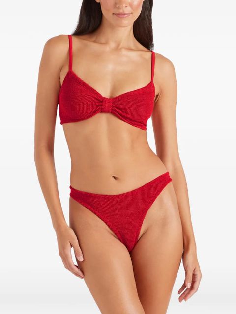 Hunza G Alicia bow-effect bikini set - Red