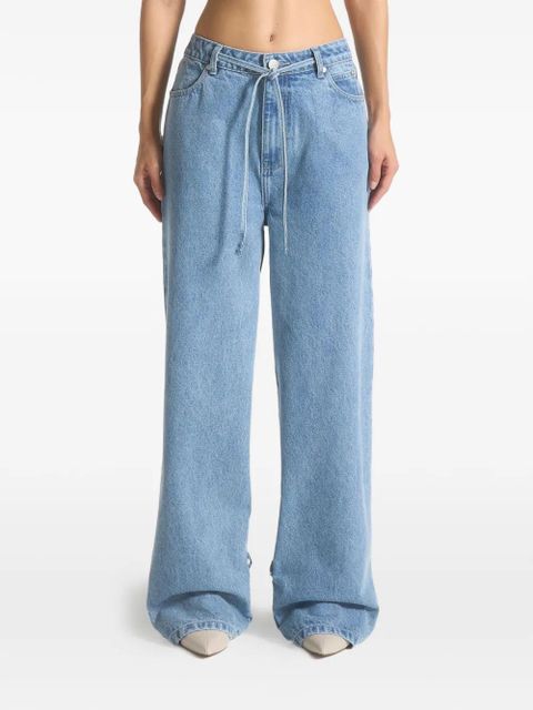Manière De Voir Faye tie-ankle denim jeans - Blue - zdjęcie produktu nr 1