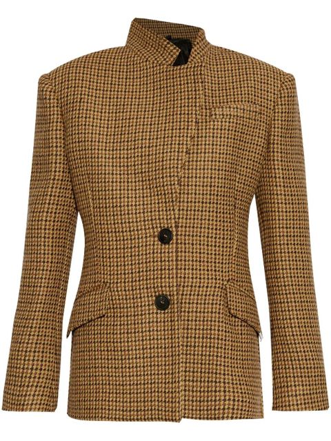 The Attico houndstooth blazer - Brown - zdjęcie produktu nr 1