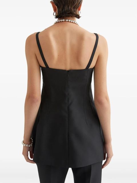 Jil Sander sleeveless bustier top - Black
