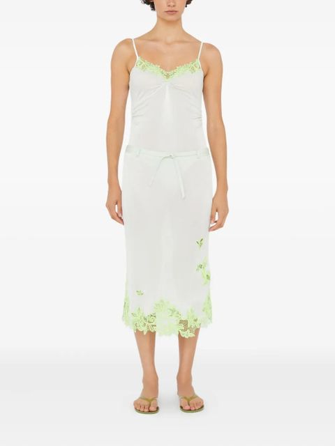 Christopher Esber lace-trim midi skirt - White - zdjęcie produktu nr 2