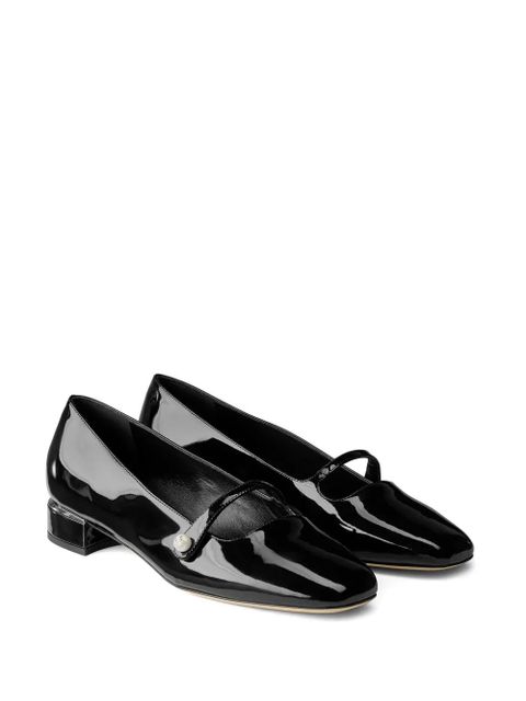 Jimmy Choo Elisa pearl-strap ballet flats - Black - zdjęcie produktu nr 2