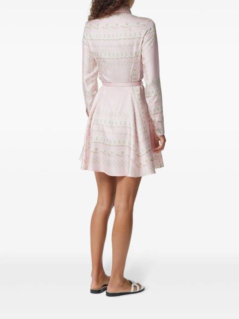 Versace Treasure silk midi shirt dress - Pink - zdjęcie produktu nr 2