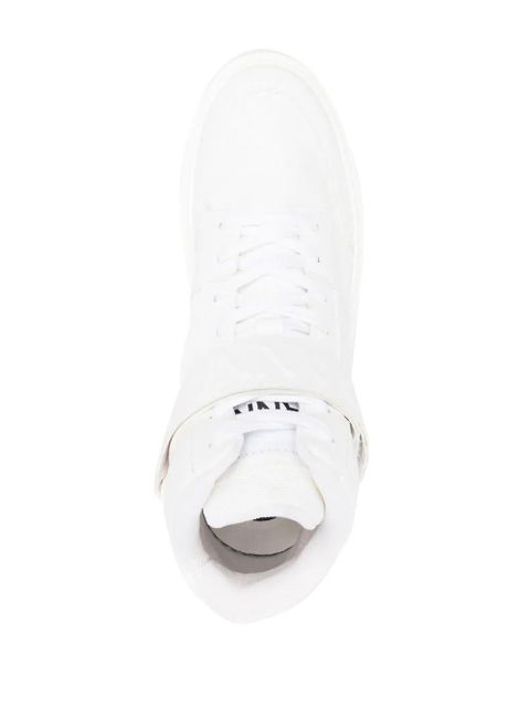 GANNI touch-strap high-top sneakers - White
