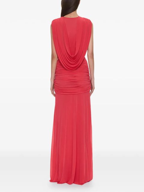 Christopher Esber Ripple drape gown - Red