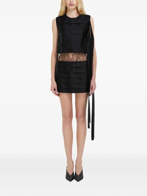 Ferragamo mini dress with lace-detail - Black - zdjęcie produktu nr 2
