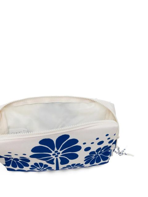 FARM Rio macaw striped pouch - White