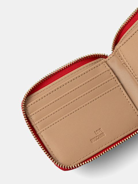 Love Moschino portfel damski kolor czerwony JC5639PP1NLD0500 - zdjęcie produktu nr 2