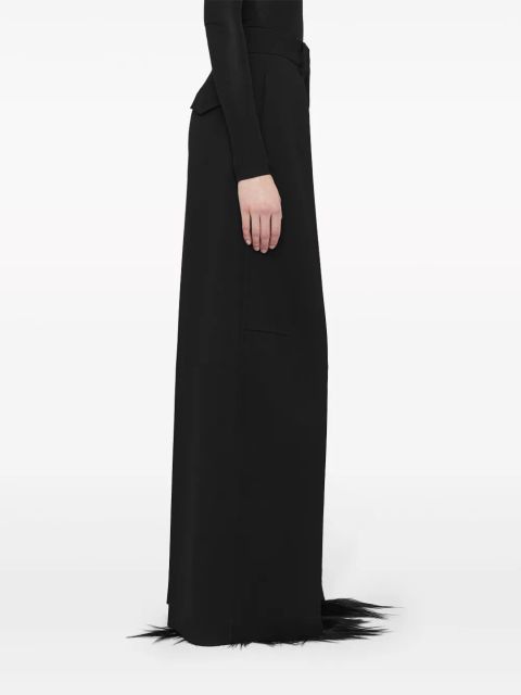 Jil Sander wide-leg tailored wool trousers - Black