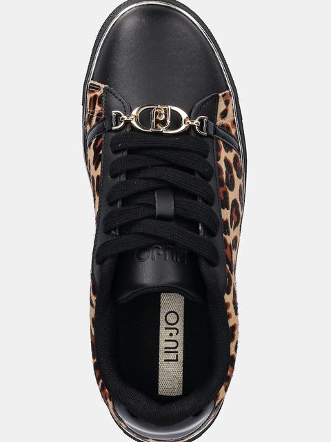 Liu Jo sneakersy skórzane KIKI 01 damskie kolor brązowy BF5063PX163S1937