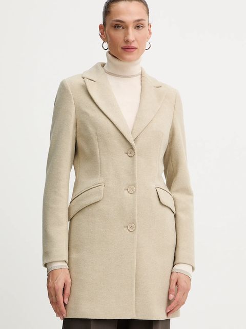 Silvian Heach płaszcz ALCEDO kolor beżowy GPA25012CP - zdjęcie produktu nr 1