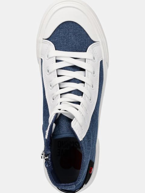 Love Moschino trampki damskie kolor granatowy JA15022G1MJO5700