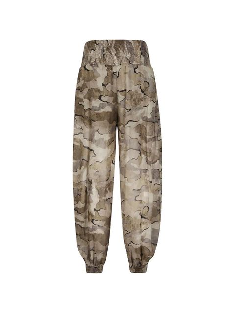 PINKO camouflage-print smocked trousers - Neutrals - zdjęcie produktu nr 2