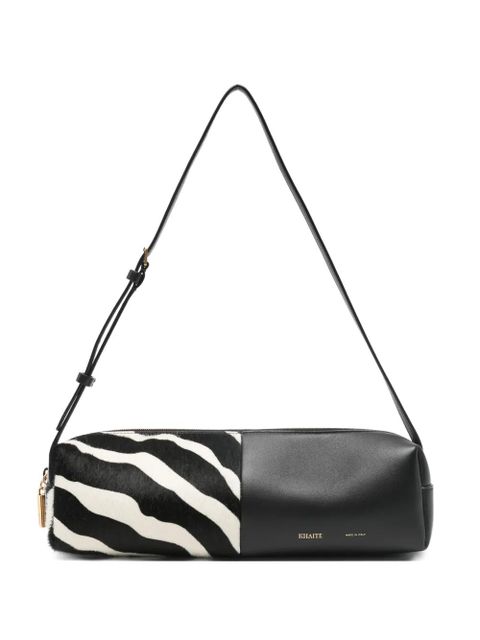 KHAITE Kye zebra-pattern panelled shoulder bag - Black - zdjęcie produktu nr 1
