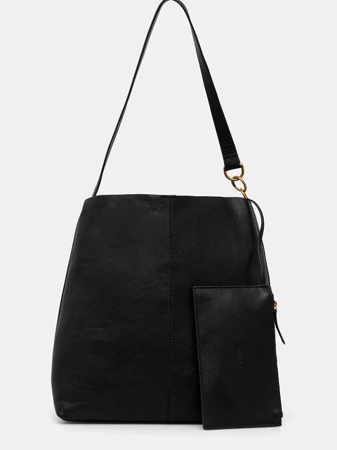 Sessun torebka skórzana kolor czarny 25102016