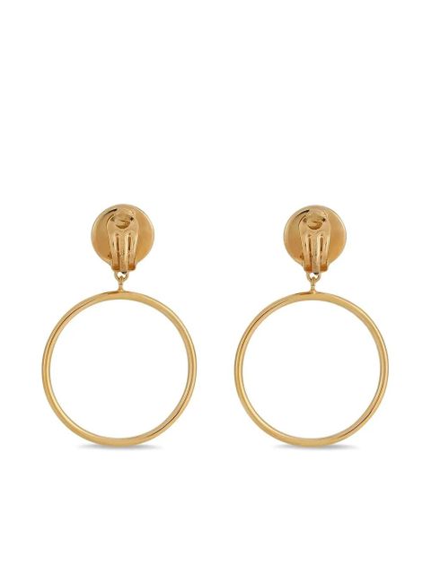 Dolce & Gabbana drop hoop earrings - Gold