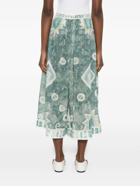 ALEMAIS Samira print trousers - Green