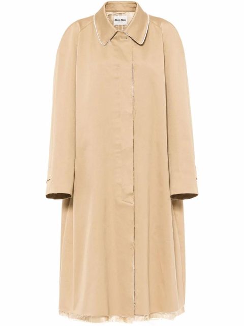 Miu Miu single-breasted chino coat - Neutrals - zdjęcie produktu nr 1