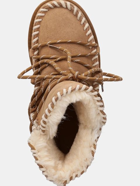 Answear.LAB śniegowce zamszowe kolor brązowy