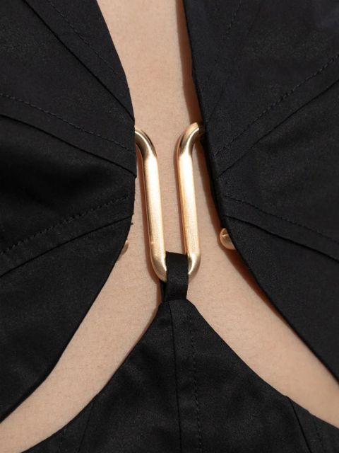 Cult Gaia Elorae halterneck top - Black