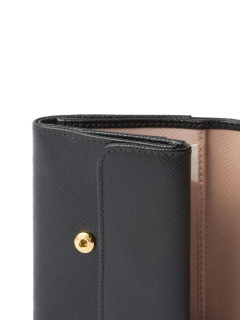 Prada small saffiano leather wallet - Black