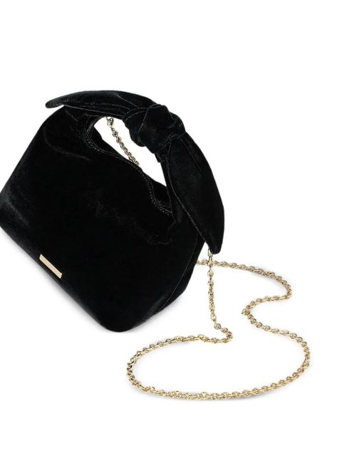 Aquazzura bow tie velvet tote bag - Black - zdjęcie produktu nr 2