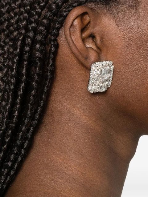 Jennifer Behr crystal-embellished earrings - Silver - zdjęcie produktu nr 2