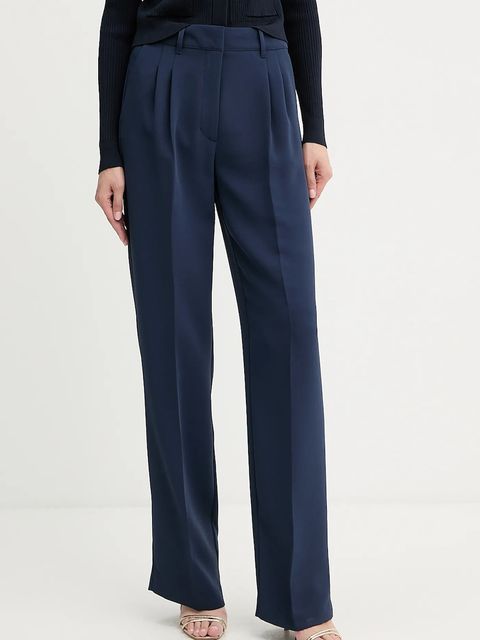 Guess spodnie THEOLINE damskie kolor granatowy szerokie high waist W5YB08 WGHC2 - zdjęcie produktu nr 1