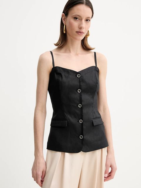 Guess bluzka lniana ISABEAU - zdjęcie produktu nr 1