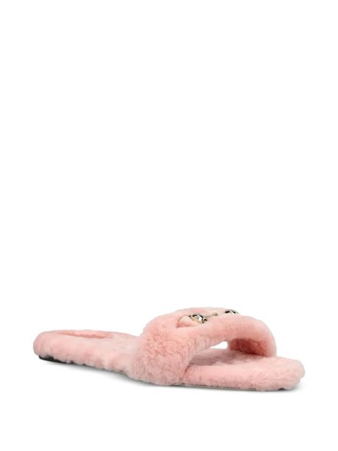 Gucci Horsebit flat sandals - Pink