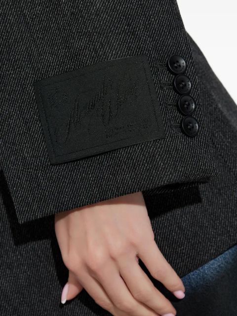 Alexander Wang elastic-waistband blazer - Grey