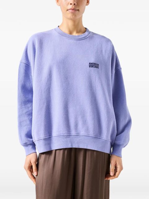 American Vintage Plizzy round-neck sweatshirt - Purple