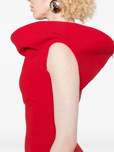 Magda Butrym off-shoulder midi dress - Red