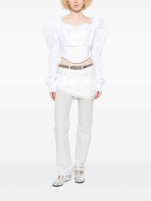 Vivienne Westwood LS Sunday puff-sleeve corset top - White - zdjęcie produktu nr 2