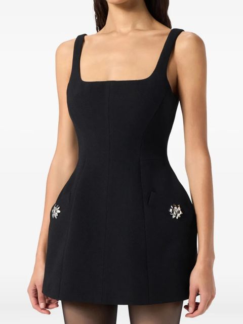 Blumarine embellished mini dress - Black