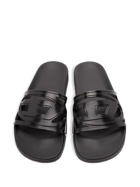 Diesel Sa-Clyde cutout logo slides - Black