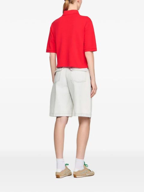 SANDRO buttoned polo shirt - Red