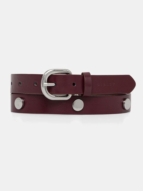 Sisley pasek damski kolor bordowy 6QBXWL037 - zdjęcie produktu nr 1