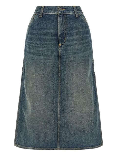 Carhartt WIP contrast-stitching denim skirt - Blue - zdjęcie produktu nr 2