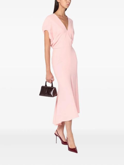 Victoria Beckham V-neck midi dress - Pink - zdjęcie produktu nr 2