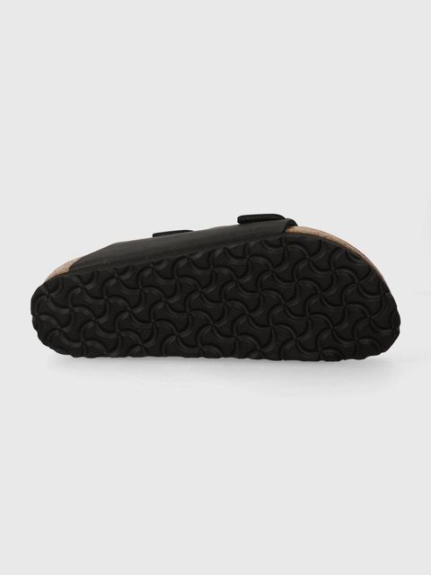 Birkenstock klapki nubukowe Arizona kolor czarny 552113