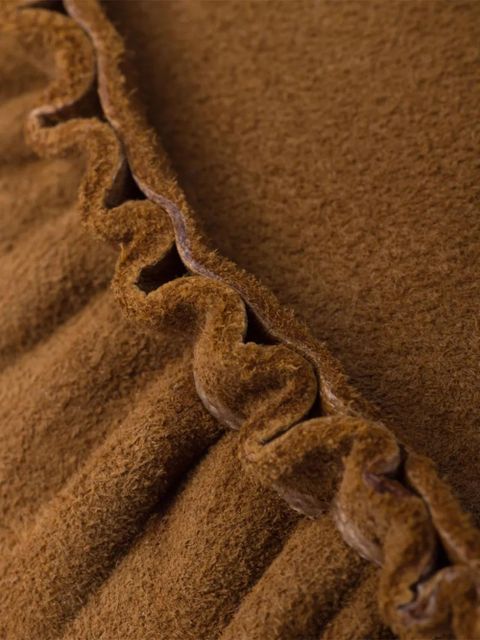 Prada ruffled suede loafers - Brown - zdjęcie produktu nr 2