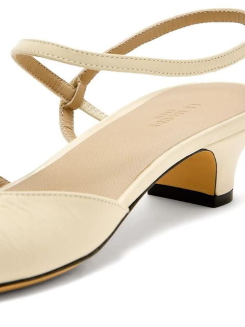 Le Monde Beryl 35mm ankle-strap heeled pumps - Neutrals