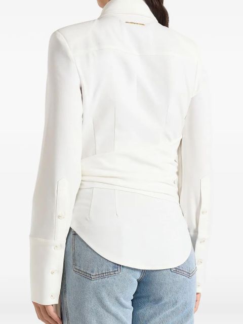 Manière De Voir Fia wrap shirt - White
