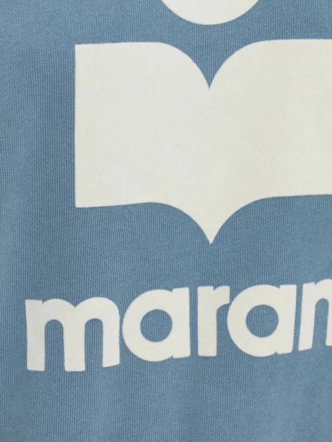 MARANT ÉTOILE logo-print cotton-blend sweatshirt - Blue