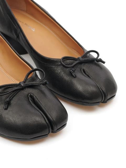 Maison Margiela Tabi 30mm leather ballerina pumps - Black - zdjęcie produktu nr 2